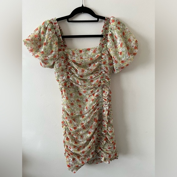 Enfocus Polka Dot Black White Dress Summer Gather Bodice size 6 Half Sleeve EUC - Picture 9 of 12